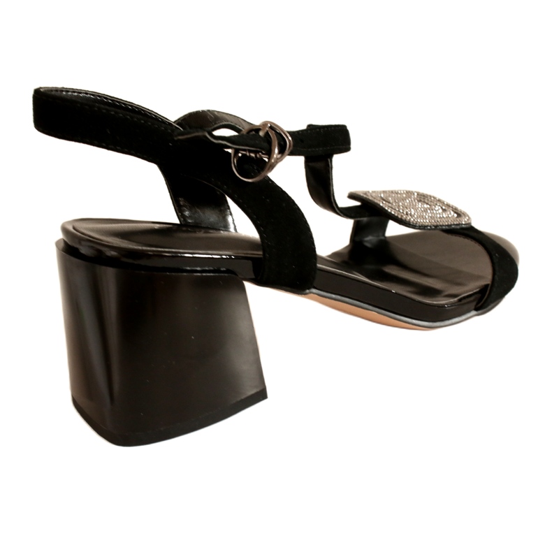 Angel Blue Sandale pentru femei îngerul albastru TN6415 Black High Heels negru 5