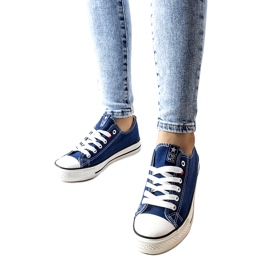News Adidași pentru tineri legați albastru bleumarin 8sp30-4723 1