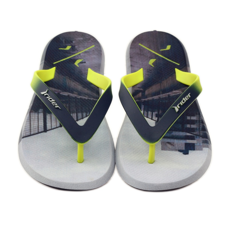 Rider 10719 flip-flops pentru bărbați gri galben 4