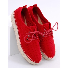Espadrile pentru femei roșii LL-118 Roșu roşu 1