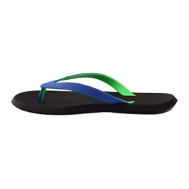 Șlapi Rider 10594 pentru bărbați negru albastru verde 2