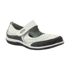 Filippo Balerini de dama din piele Vinceza alb gri 1 Filippo Balerini de dama din piele Vinceza alb gri 1