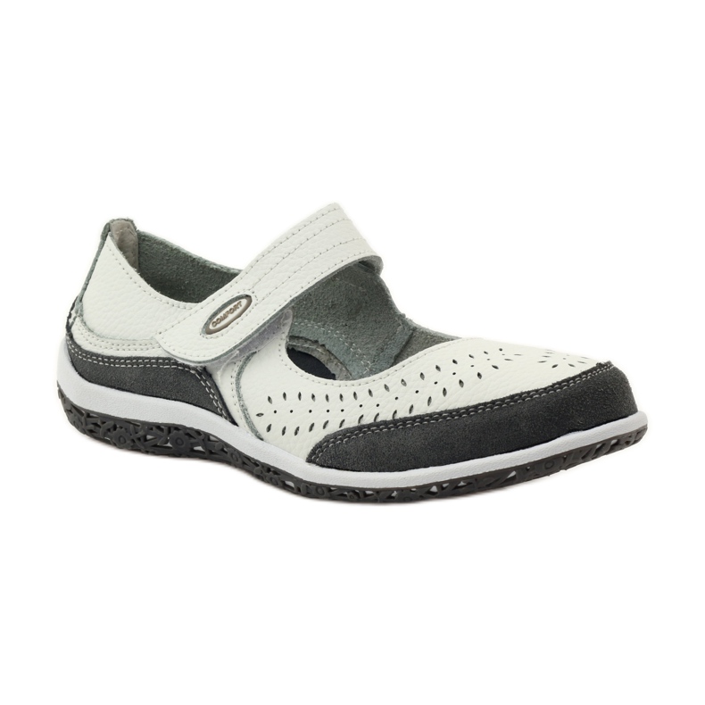 Filippo Balerini de dama din piele Vinceza alb gri 1 Filippo Balerini de dama din piele Vinceza alb gri 1