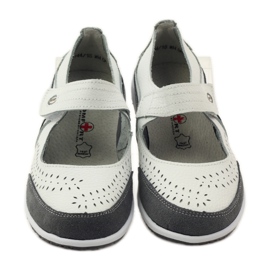 Filippo Balerini de dama din piele Vinceza alb gri 4 Filippo Balerini de dama din piele Vinceza alb gri 4