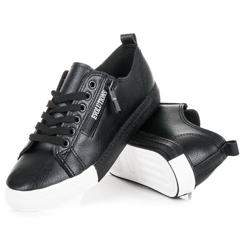 Adidași pe platformă negru 2