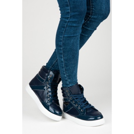 Emaks Adidași cu șireturi deasupra gleznei albastru 4