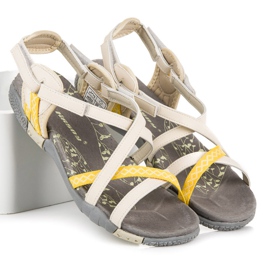 Hasby Sandale sport cu velcro maro 1