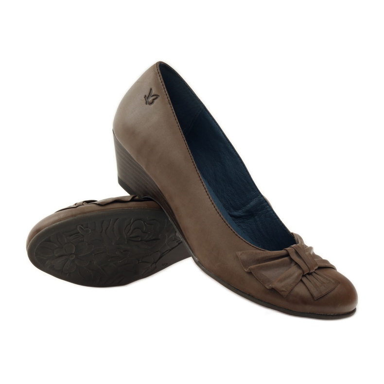 Pompe de damă cu fundă Caprice 22307 maro multicolor 3