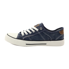 DK 0024 adidași din denim adidași legati albastru marin 2
