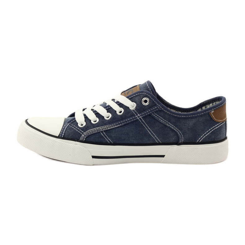 DK 0024 adidași din denim adidași legati albastru marin 2