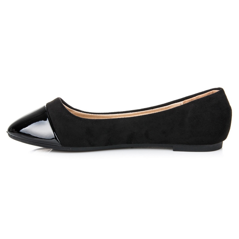 Seastar Balerini cu degetul lăcuit negru 2