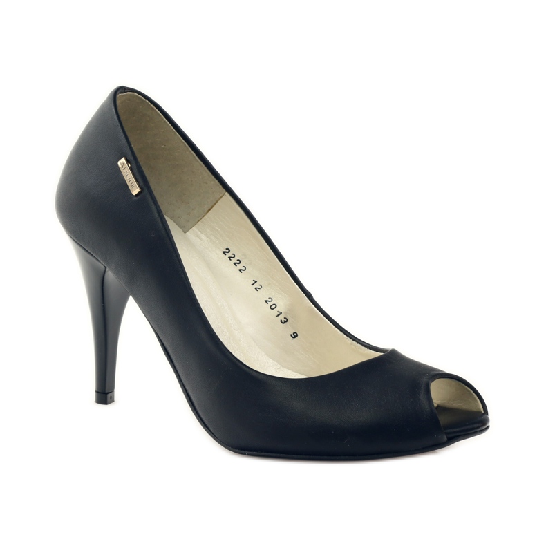 Pompe pentru femei cu toc înalt Neścior 99 negru 1