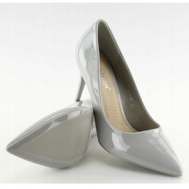 Pompe dama lacuite gri LEI-83 Gri 2