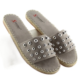 Gri Espadrile de damă gri LL-120P Gri 1