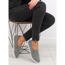 Tenisi gri XL07P D.GRAY alunecoși 1