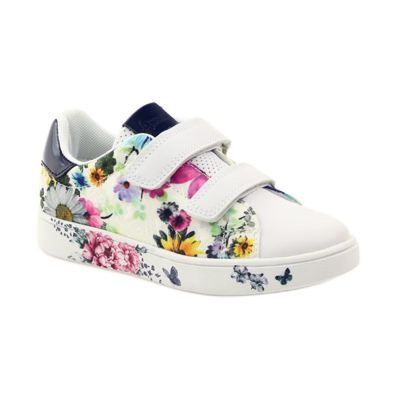 American Club Adidași americani cu branț din piele multicolor alb 1 American Club Adidași americani cu branț din piele multicolor alb 1