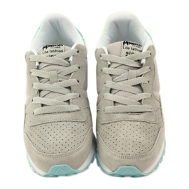 American Club Pantofi sport americani 6506 din piele gri multicolor 4 American Club Pantofi sport americani 6506 din piele gri multicolor 4