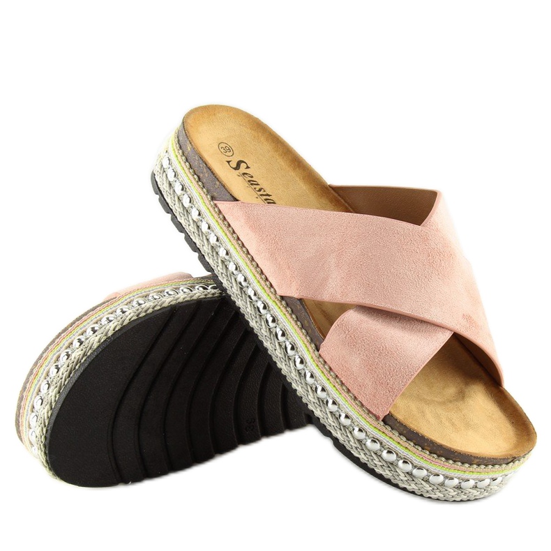 Roz Papuci roz femei CK15P roz 1