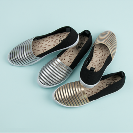 Mckeylor Pantofi sport negri și aurii galben negru 1 Mckeylor Pantofi sport negri și aurii galben negru 1