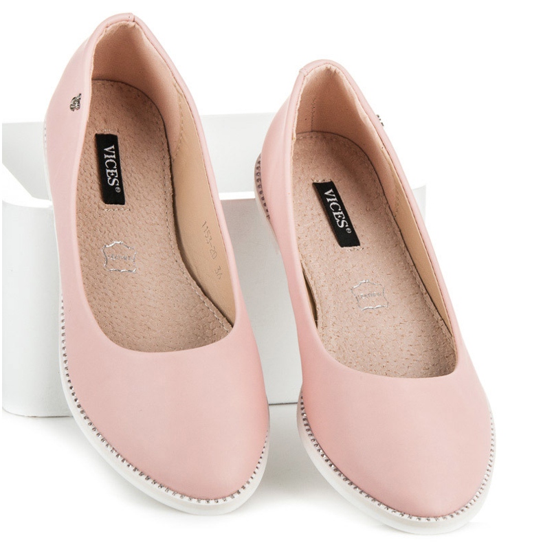 Vices Balerini roz cu strasuri 2