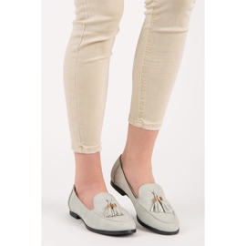 Vices Mocasini cu franjuri gri 2