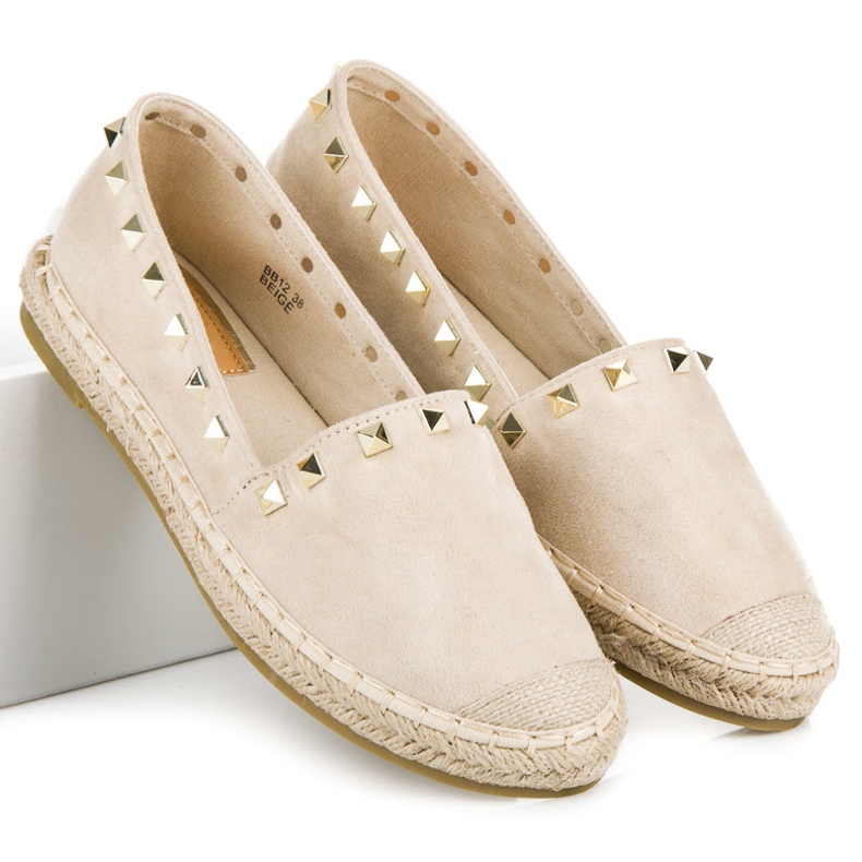 Seastar Espadrile din piele intoarsa cu crampoane maro 2