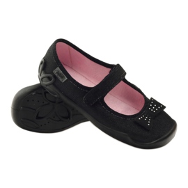 Pantofi copii Befado, papuci balerina 114Y240 negru gri 3 Pantofi copii Befado, papuci balerina 114Y240 negru gri 3