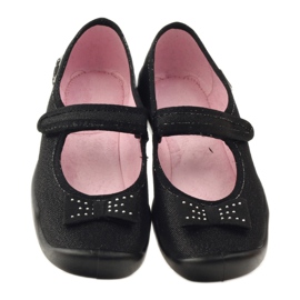Pantofi copii Befado, papuci balerina 114Y240 negru gri 4 Pantofi copii Befado, papuci balerina 114Y240 negru gri 4