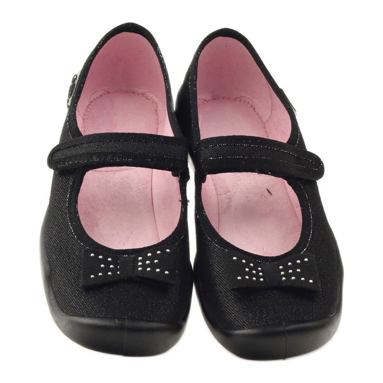 Pantofi copii Befado, papuci balerina 114Y240 negru gri 4 Pantofi copii Befado, papuci balerina 114Y240 negru gri 4