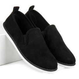 Bestelle Slipons ajurate negru 2