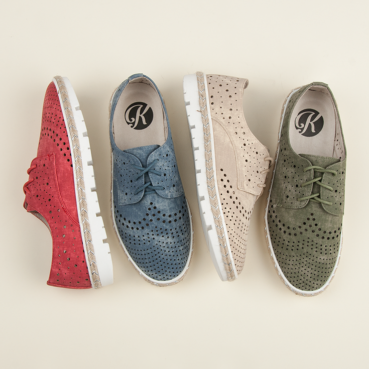 Kylie Espadrile ajurate verde 1