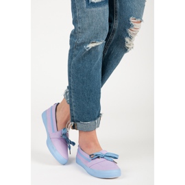 Seastar Tenisi mov cu slip-on albastru violet 1