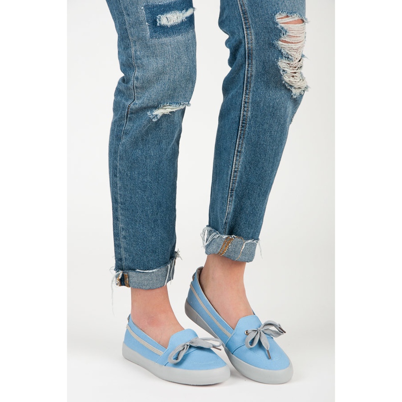 Seastar Tenisi slip-on albastri gri albastru 2