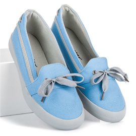 Seastar Tenisi slip-on albastri gri albastru 3