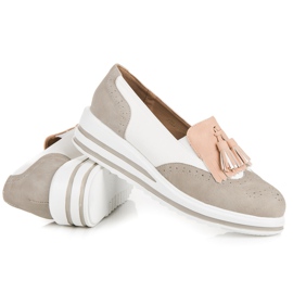 Pantofi boho vices dama gri 5