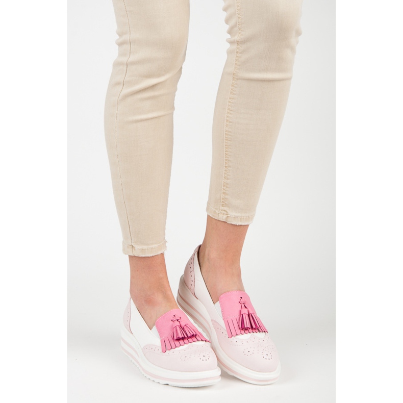 Pantofi boho vices dama roz 2