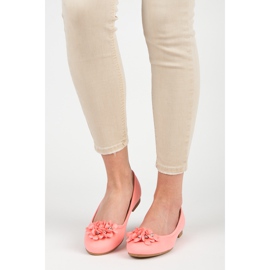 Vices Balerini de dama cu flori roz 2 Vices Balerini de dama cu flori roz 2