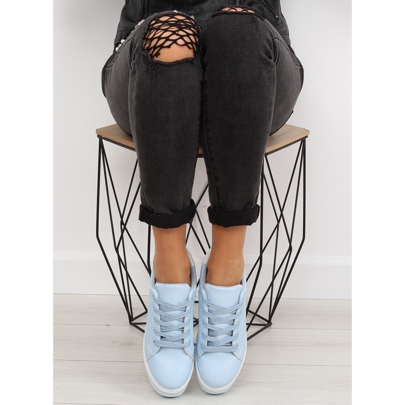 Albastru NB183P Tenisi albaștri cu talpă înaltă 2