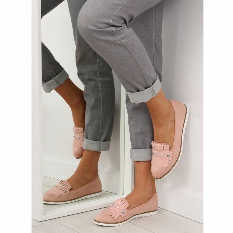 Mocasini de damă roz DM30P Roz 1