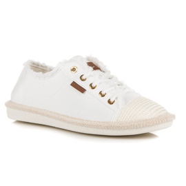 Seastar Tenisi cu siret, espadrile alb 4