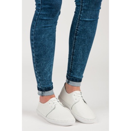 Vinceza Adidași cu legături ușoare alb 1