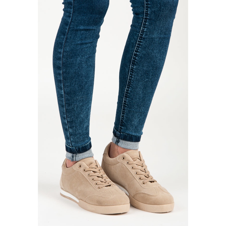 Vices Încălțăminte sport din piele de căprioară maro 1