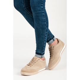 Vices Încălțăminte sport din piele de căprioară maro 2