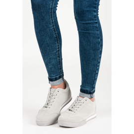 Vices Pantofi sport din piele de căprioară gri 1 Vices Pantofi sport din piele de căprioară gri 1