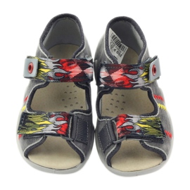 Befado pentru copii Sandals Sandals Insert 350p073 pentru gri velcro 4