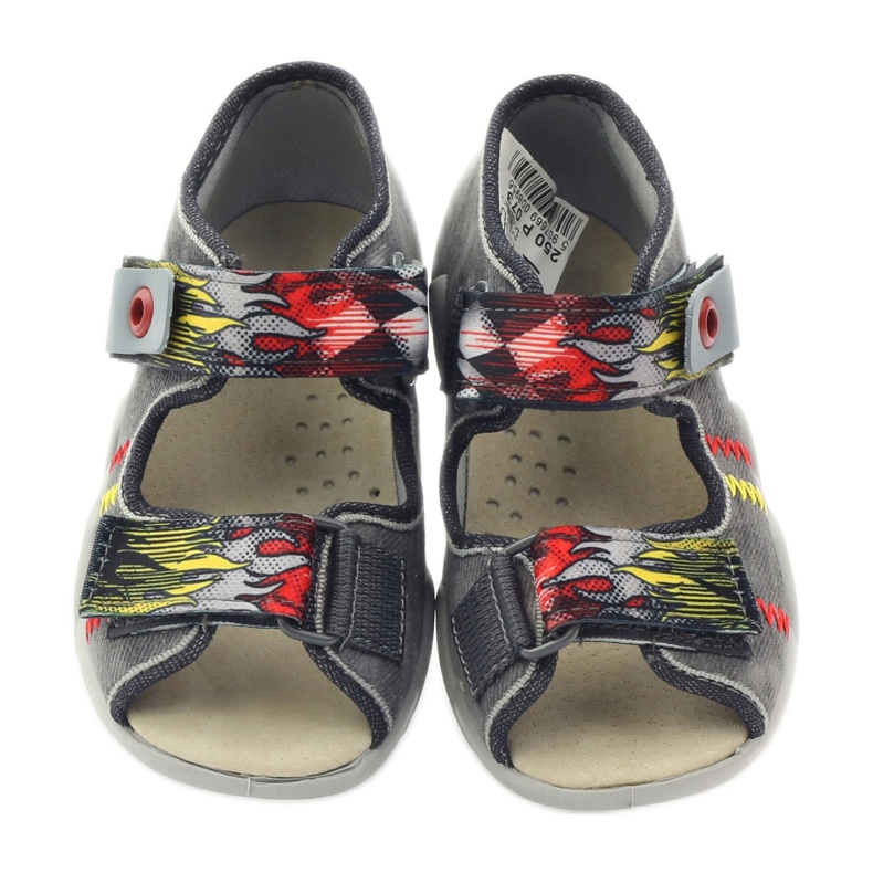 Befado pentru copii Sandals Sandals Insert 350p073 pentru gri velcro 4