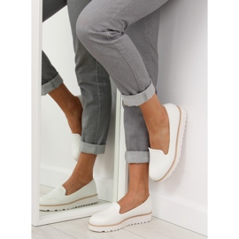 Mocasini albi lordsy T309P Alb 1