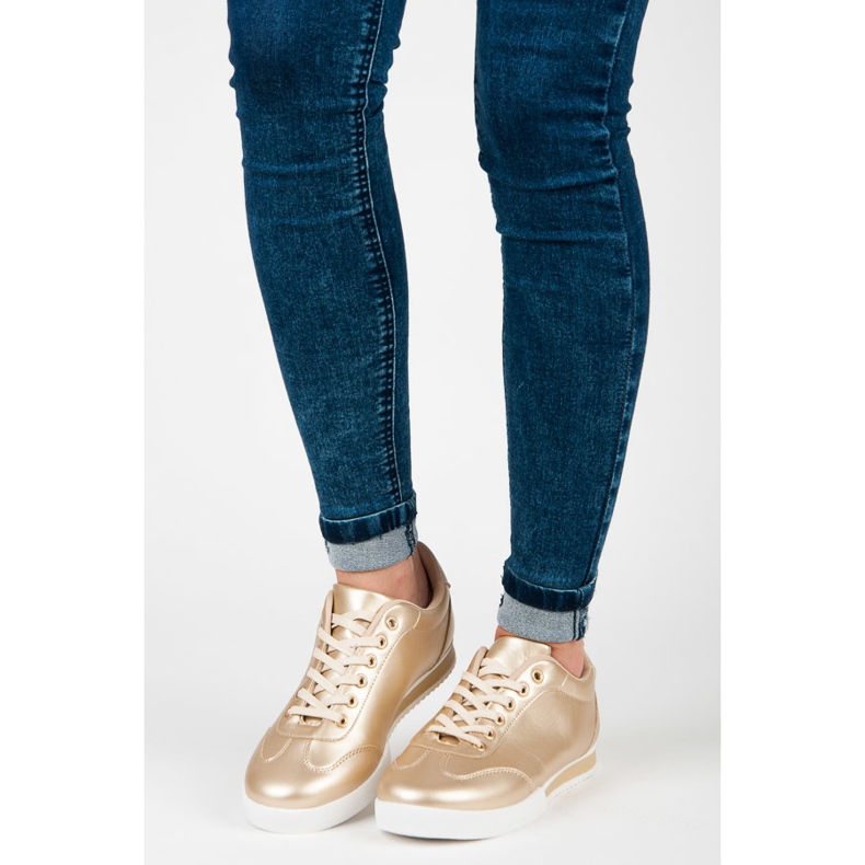 Vices Pantofi sport aurii de aur 1