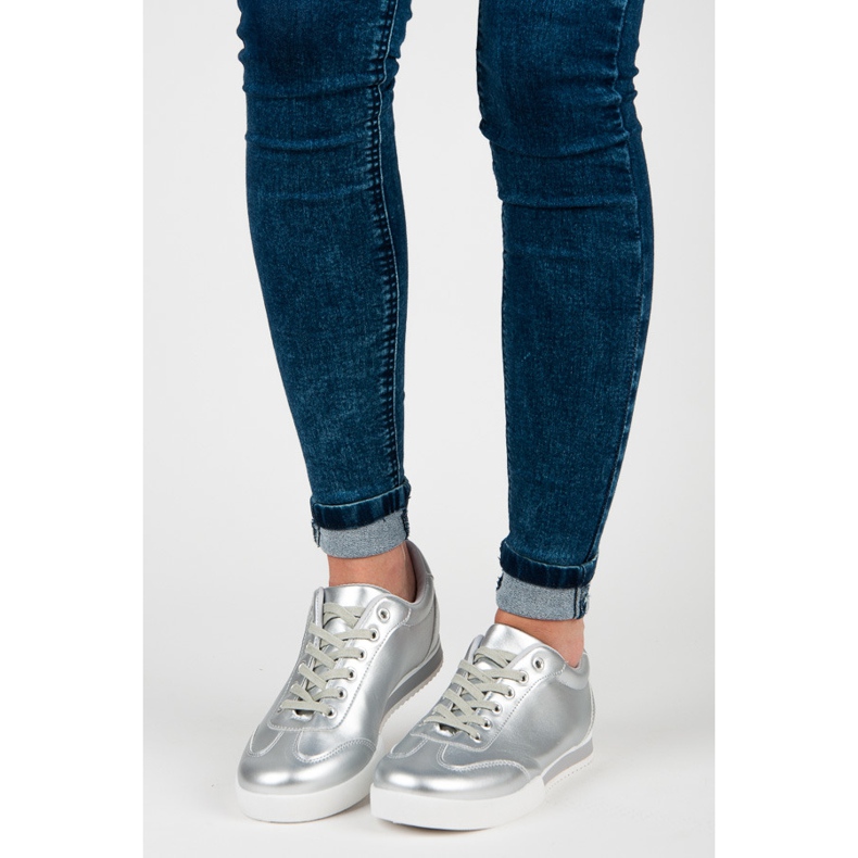 Vices Pantofi sport argintii gri 1