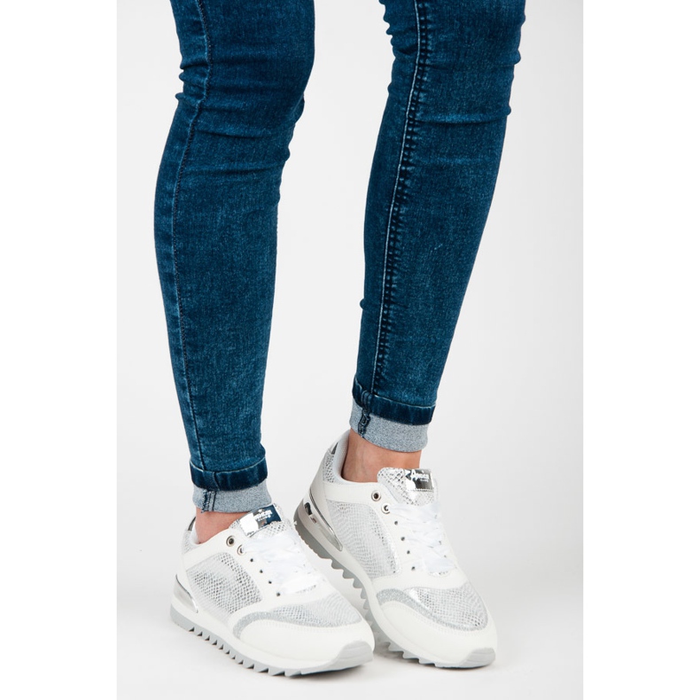 Pantofi sport American Club alb gri 1